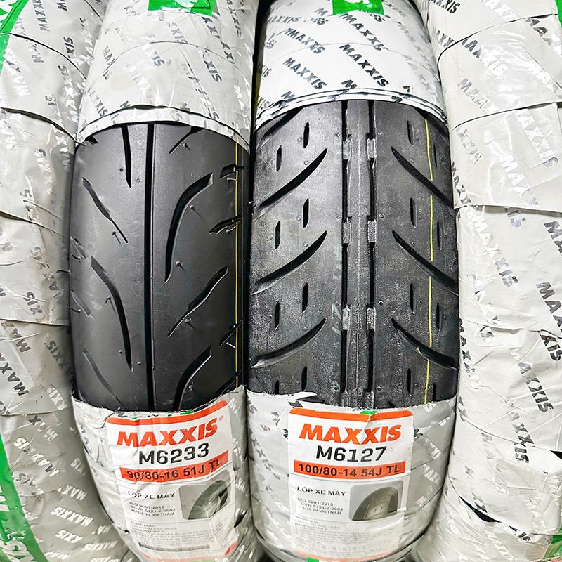 MAXXIS M6233 90/80-16 TL - M6127 100/80-14 TL
