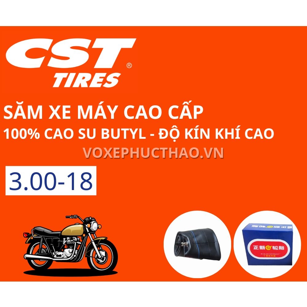 SĂM XE RUỘT XE CHENGSHIN 3.00-18 90/90-18