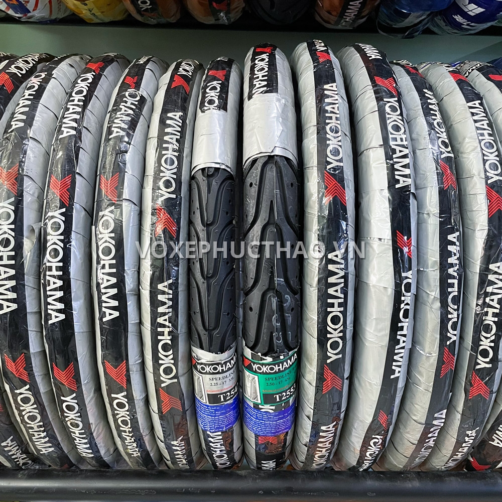 YOKOHAMA S400 Vỏ trước 2.25-17 TT, vỏ sau 2.50-17 TT