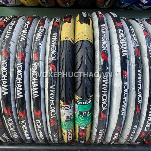 YOKOHAMA S501 Vỏ trước 70/90-17 TT, vỏ sau 80/90-17 TT