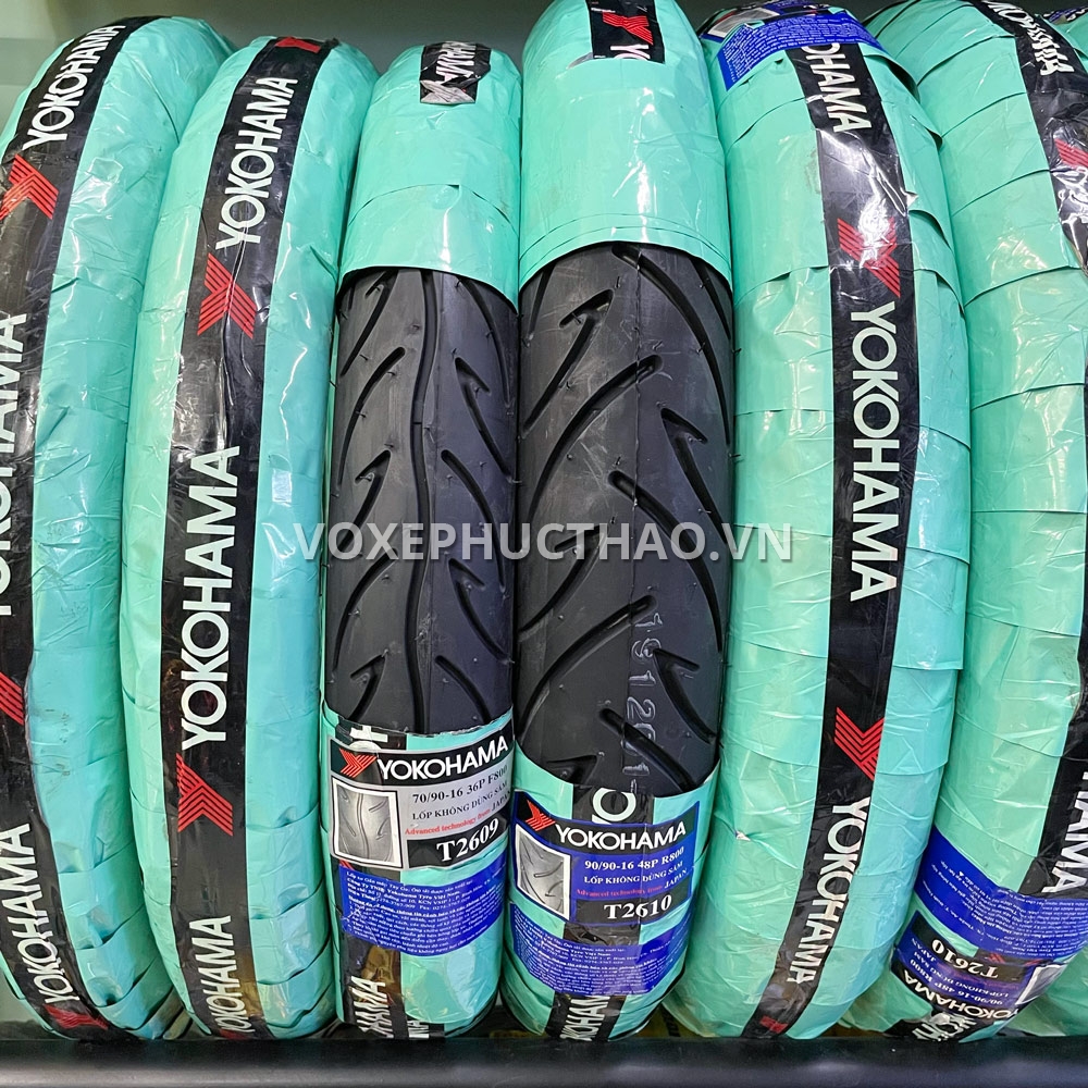 YOKOHAMA NINJA (S800) Vỏ trước 70/90-16 TL, vỏ sau 90/90-16 TL