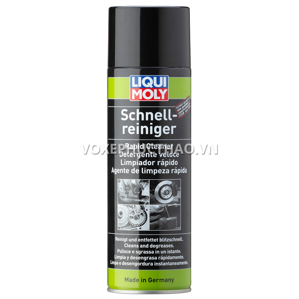 Chai vệ sinh sên, vệ sinh thắng đĩa, tẩy rửa dầu mỡ, làm sạch chi tiết máy Liqui Moly Rapid Cleaner 500ml