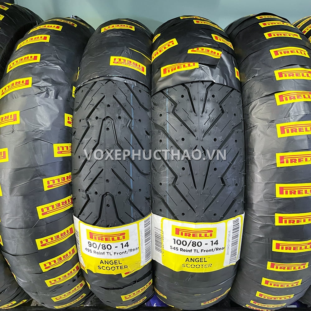 PIRELLI ANGEL SCOOTER Vỏ trước 90/80-14 TL, vỏ sau 100/80-14 TL