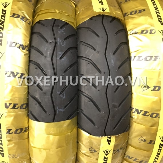 DUNLOP D115 Vỏ trước 80/90-14 TL, vỏ sau 90/90-14 TL