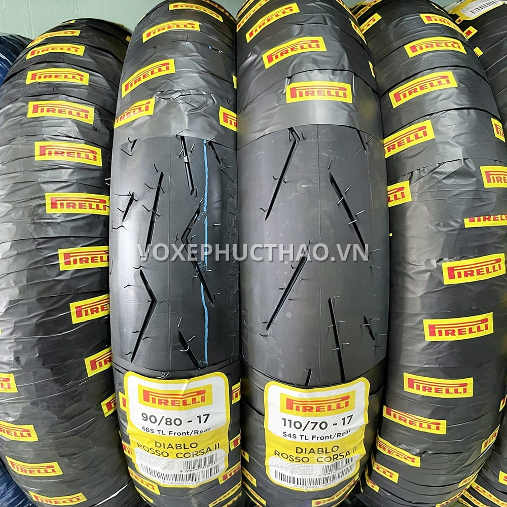 PIRELLI DIABLO ROSSO CORSA 2 90/80-17 TL - 110/70-17 TL