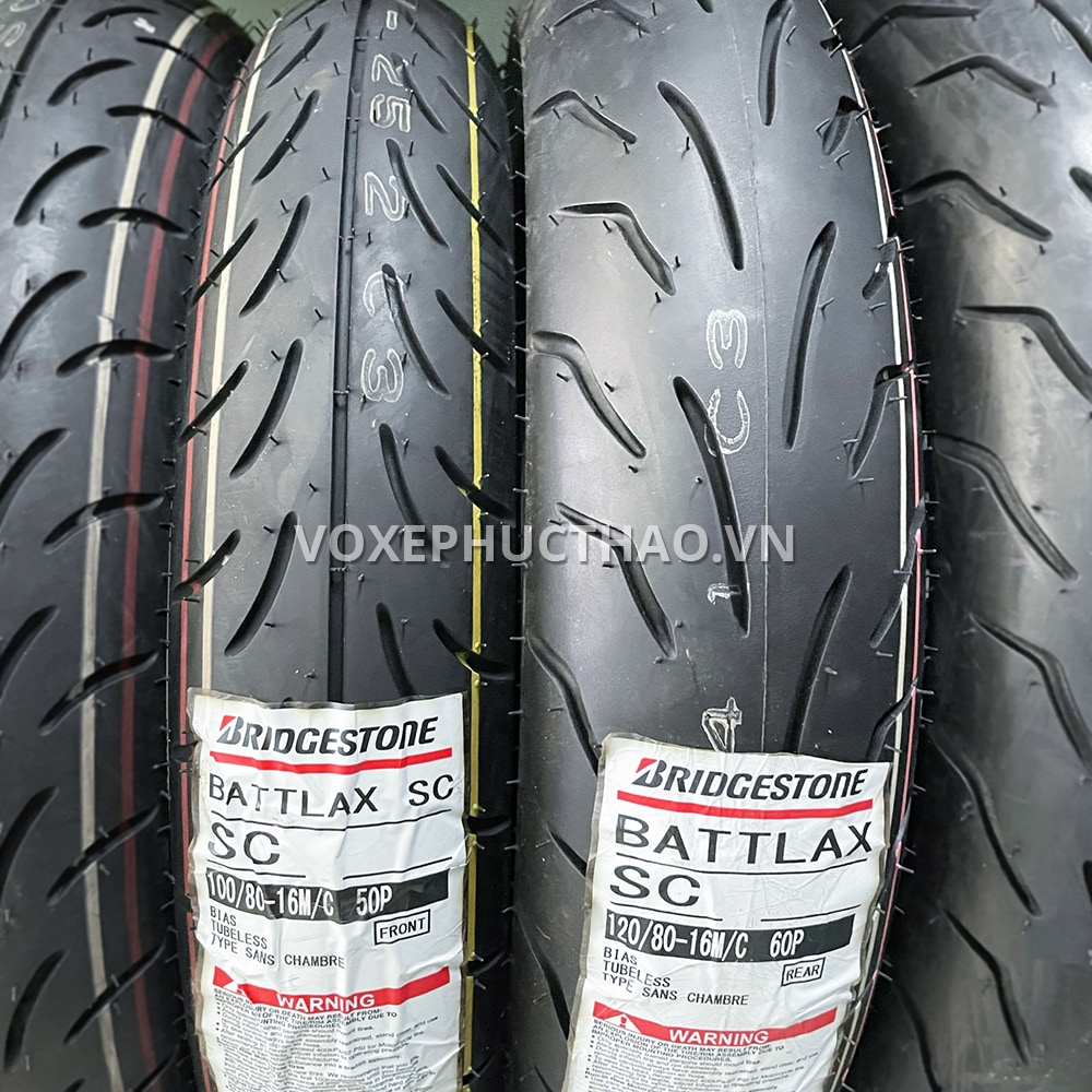 BRIDGESTONE BATTLAX SC 100/80-16 TL - 120/80-16 TL