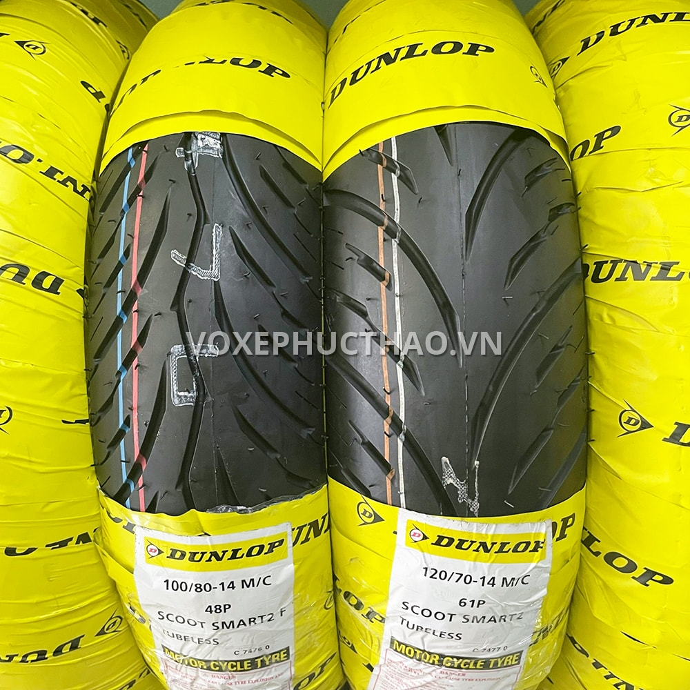 DUNLOP SCOOT SMART 2 100/80-14 TL - 120/70-14 TL